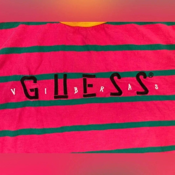 Guess  X J Balvin T-Shirt | Stripe | Size Men’s S - Picture 7 of 7